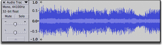 Arrows indicate there is audio before time=0.0
