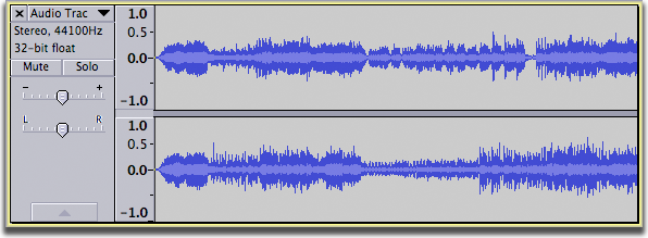 Image displaying a stereo track
