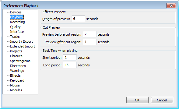Playback Preferences