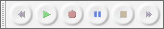 Transport Toolbar showing optional layout of buttons
